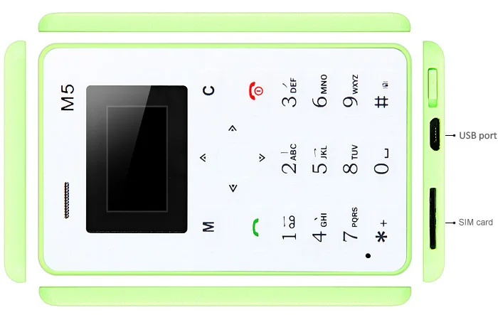 GSM 850/900/1800/1900 МГц 4 5 мм ультра тонкий M5 sim карты телефон карман мини Dual Band Мобильные