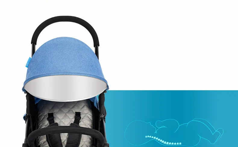 Легкая детская коляска Babysing, подходит для весны и лета, складная коляска с зонтиком для путешествий, легко помещается в самолет и поезд