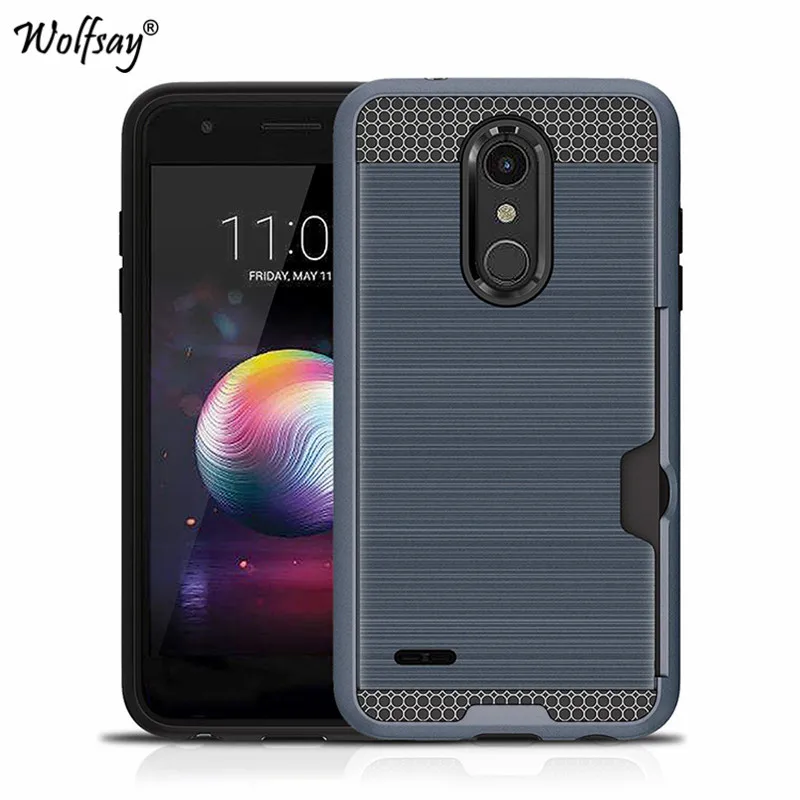 Чехол для LG K11 роскошный бронированный силиконовый Жесткий чехол телефона