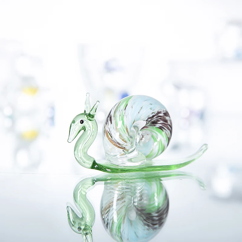 H &amp D стеклянные фигурки ручной работы с улиткой подарок на Рождество день