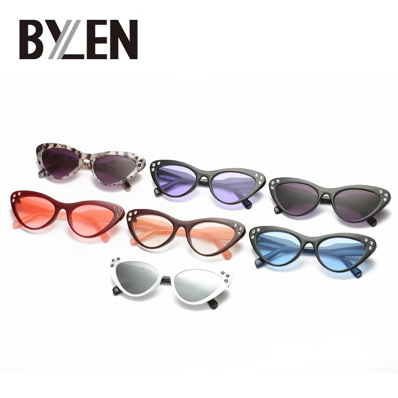 

Sexy Ladies Cat Eye Sunglasses Women Brand Designer Luxury Diamond Vintage Gradient Lens Sun Glasses for Female Retro Sunglass