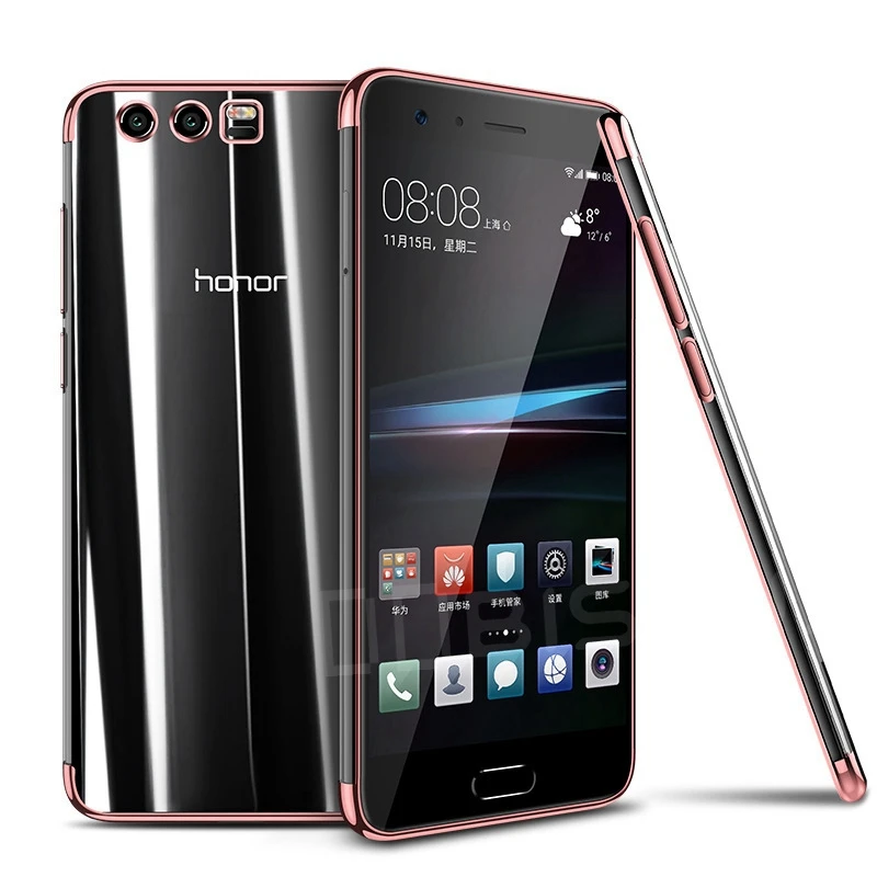 Роскошный Ультратонкий Мягкий силиконовый чехол из ТПУ для Huawei Honor 9, чехол Honor9 STF-L09 STF-AL00, чехлы для STF-AL10 STF L09 Funda - Цвет: Rose