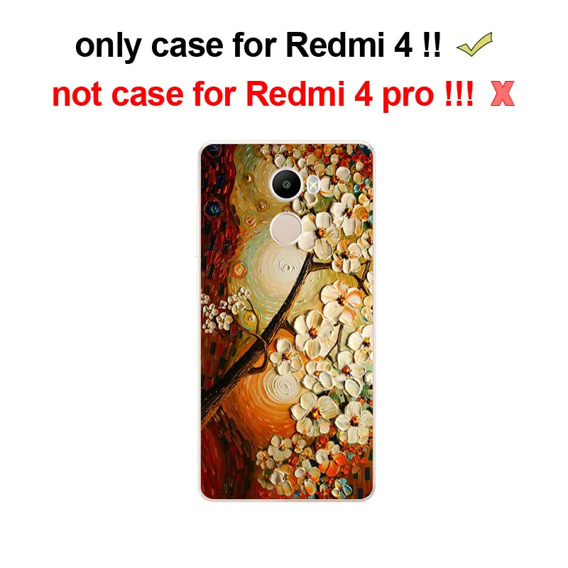 Мягкий гелевый Чехол из ТПУ для мобильного телефона Redmi4 16 ГБ xiaomi redmi 4 силиконовый