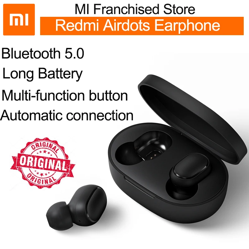 Оригинальные tws наушники xiaomi redmi airdots bluetooth беспроводная гарнитура Air Airdots pro для