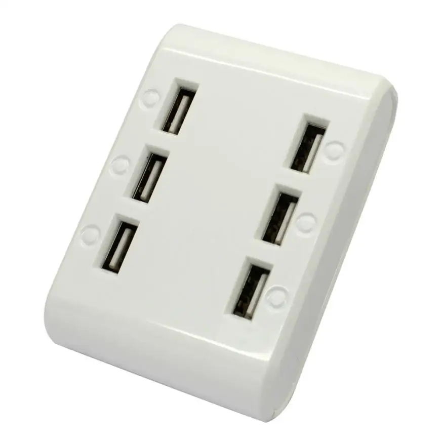 Hiperdeal новый супер скорость USB 6 порт портативное зарядное устройство сплиттер