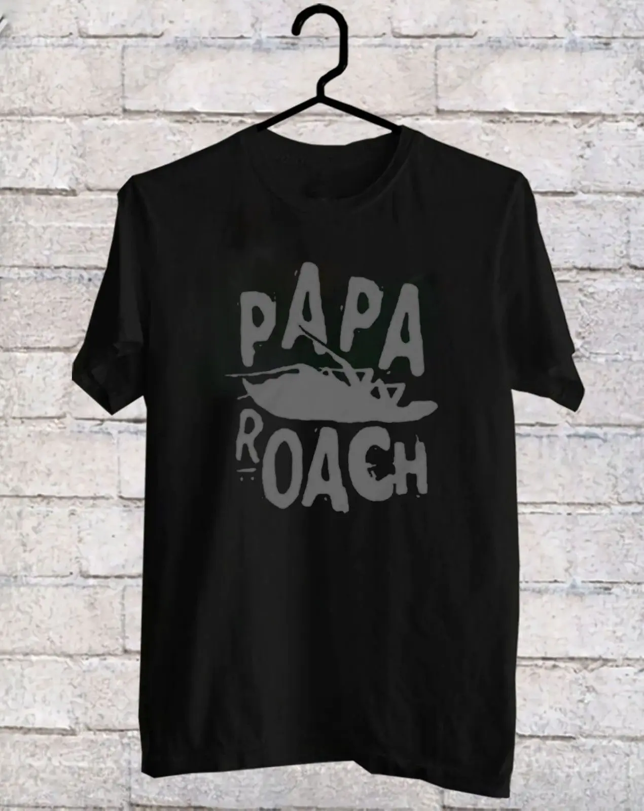 Papa Roach классическая черная футболка с логотипом S 3XLT Shirt Забавный принт|Мужские