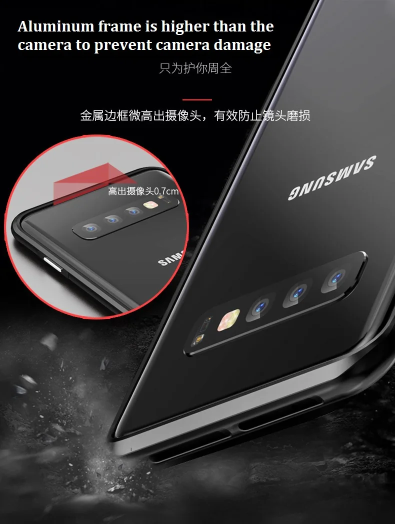 Роскошный металлический алюминиевый чехол-бампер для samsung Galaxy S10 Plus S10, чехол-накладка для samsung S10 Plus, противоударный чехол s Coque