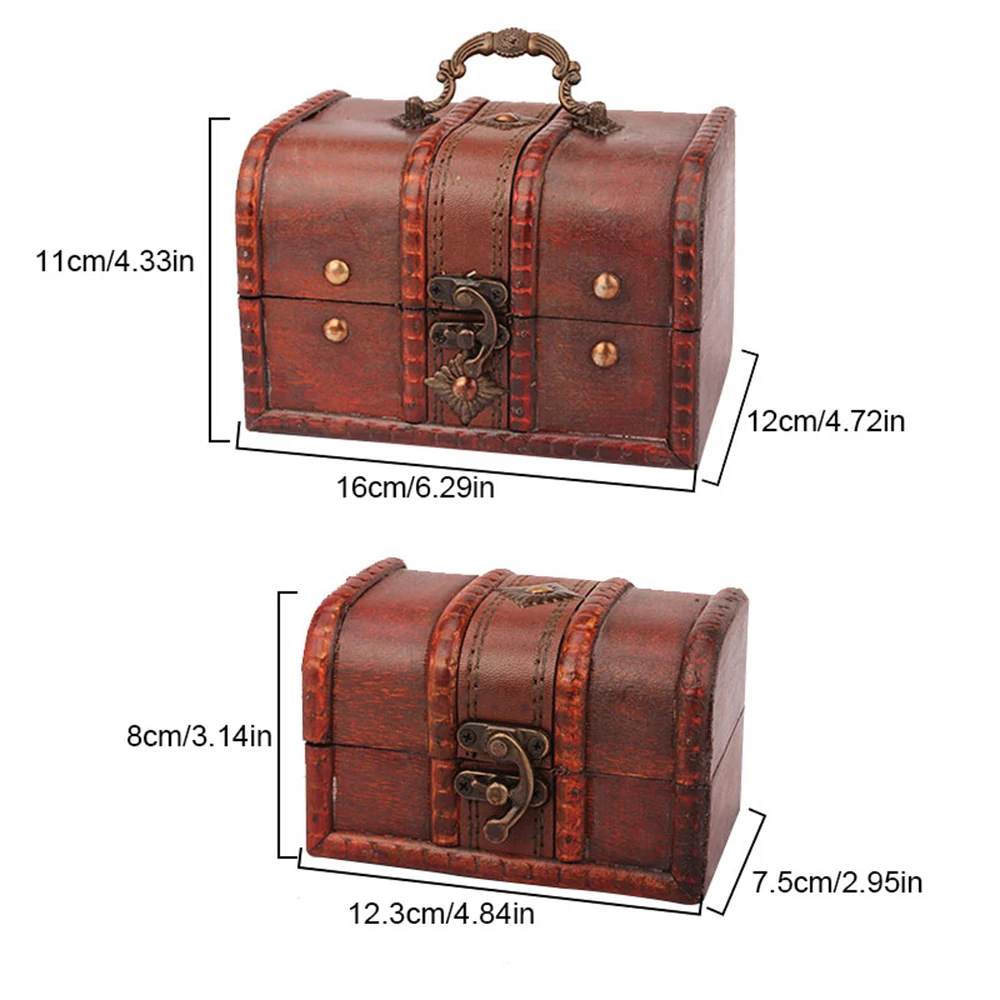 2 шт. под старину Винтаж деревянный ящик печать в виде цветка маленький