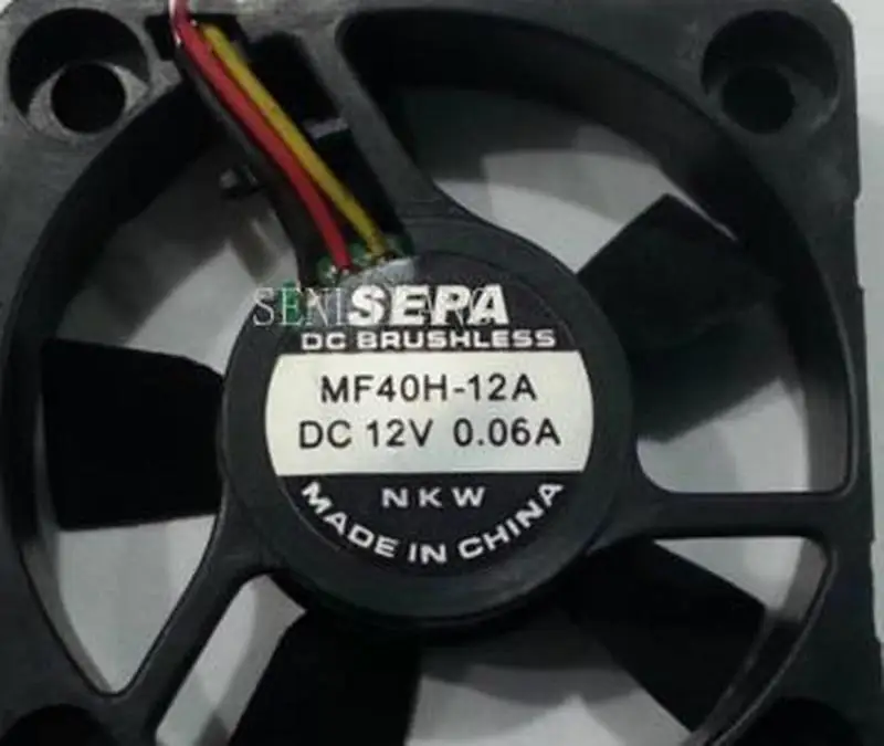 

for SEPA MF40H-12A DC 12V 0.06A 3-wire 40X40X10mm Server Square Fan
