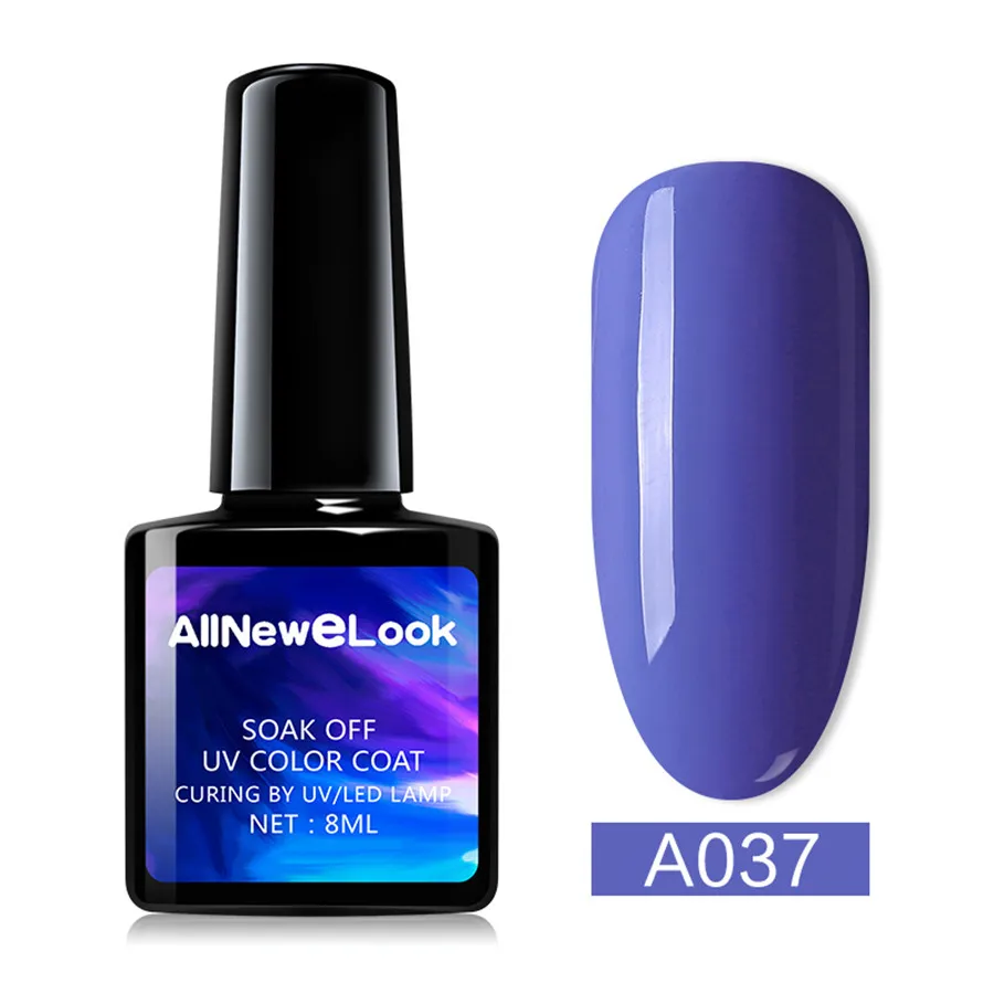 Allnewelook Гель-лак Bluesky Гибридный гвоздь 8 мл, флакон, черный цвет Гель Дизайн Bluesky УФ гель лак для ногтей лак