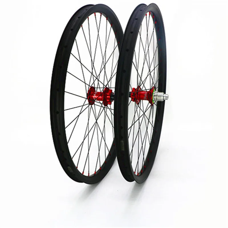carbon disc mtb wheelset 27.5er 35x25mm symmetry bicycle wheels hope 4 boost 100x15mm 142x12mm | Спорт и развлечения