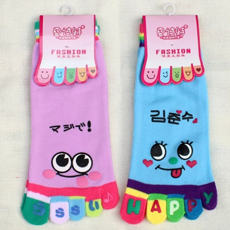 Детские милые забавные Разноцветные носки с пятью пальцами|cute funny|toe ankle sockssocks toe