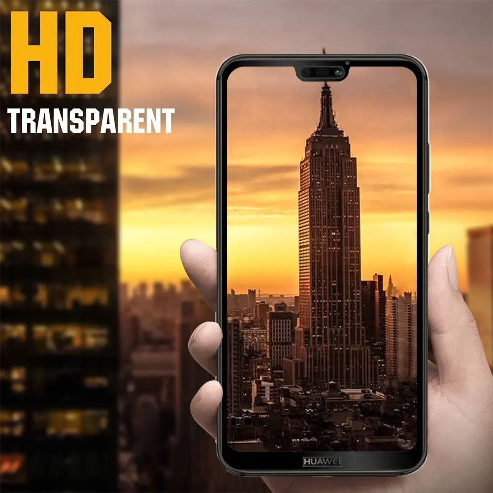 Для Huawei P20 Lite закаленное стекло полное покрытие защита экрана пленка Закаленное