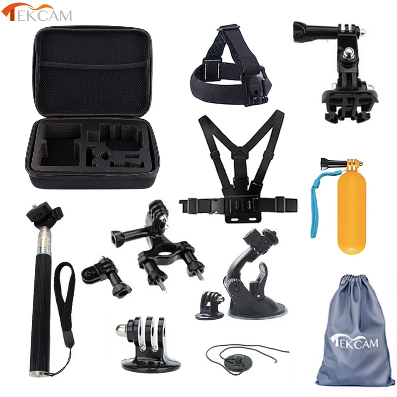 Аксессуары для камеры Tekcam Go pro hero 6 5/4 session селфи xiaomi yi/yi 4k/yi lite/yi discovery/mijia Eken h9r|Чехлы