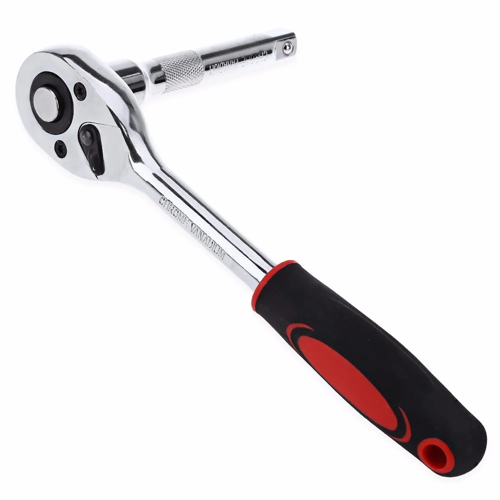 

Super PDR hand tools kit 1/4" Ratchet Wrench Kit Chrome Steel Socket Wrench+Extension Rod +10 Sockets