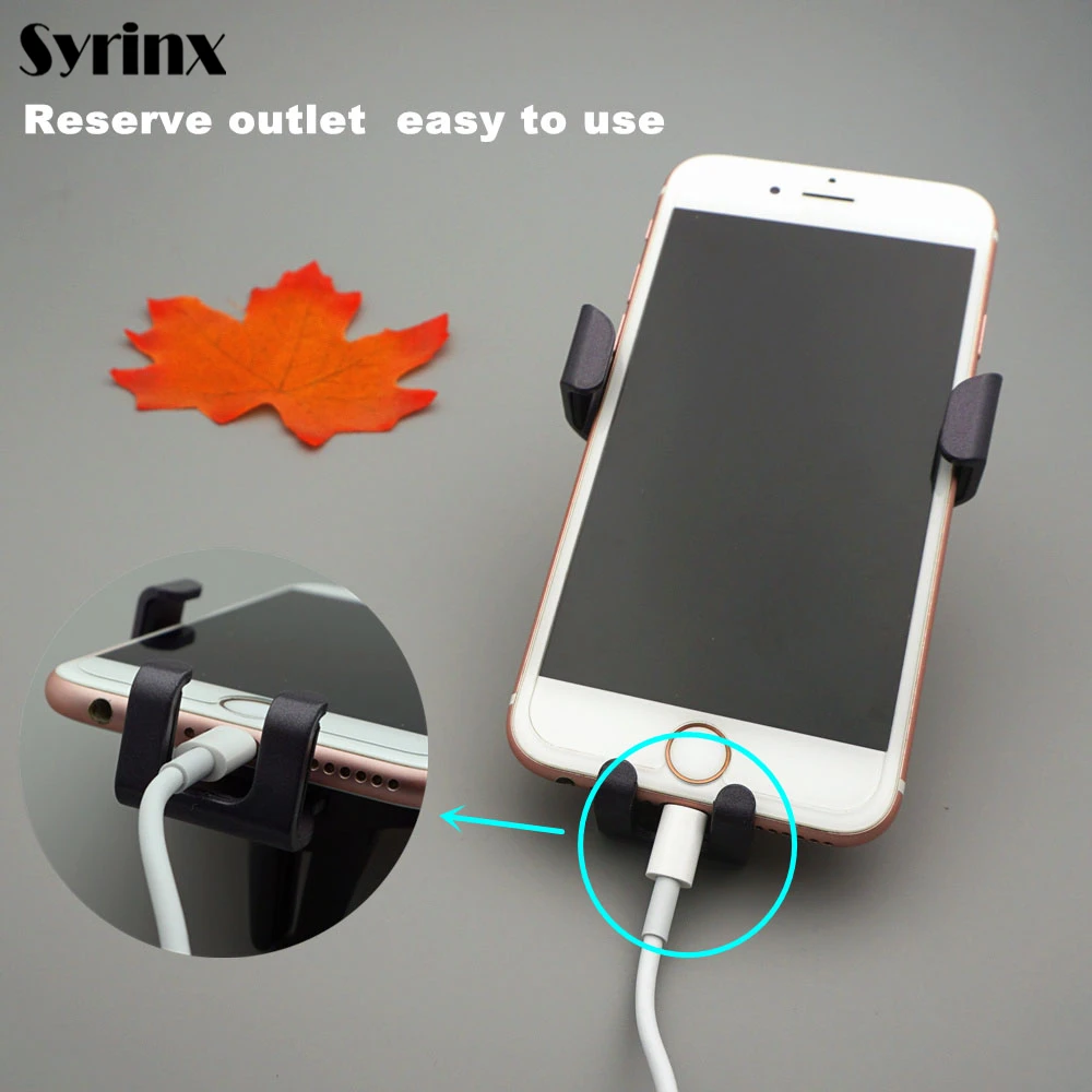 syrinx universal air vent in car holder phone stand for iphone x xiaomi samsung huawei mate 10 lite gravity auto mobile support free global shipping