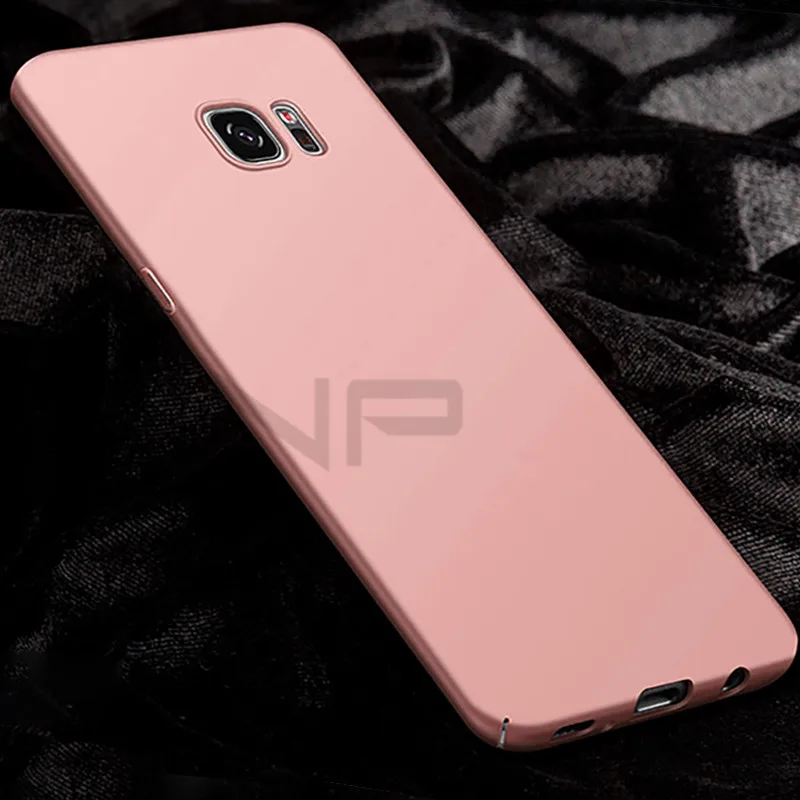 Rose glod ZNP тонкий жесткий чехол для телефона samsung Galaxy S8 S9 Plus Note 8 Роскошный ультра тонкий чехол s для samsung S7 Edge S6 Edge S8 чехол - Цвет: Rose glod