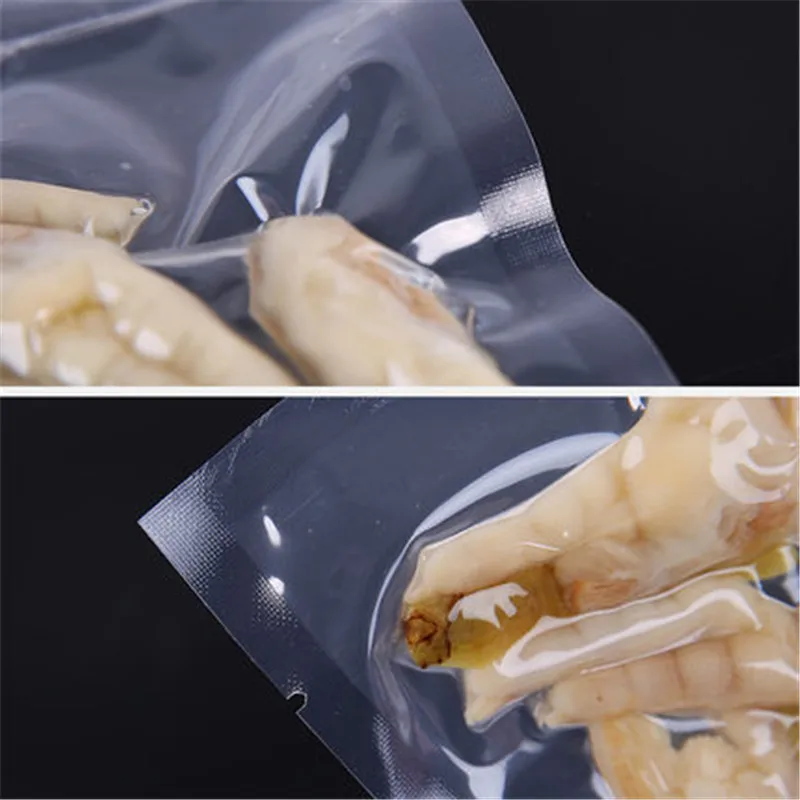 100Pcs/Lots Transparent Vacuum Packaging Bag 16 Silks Plastic Food Preservation Composite | Дом и сад