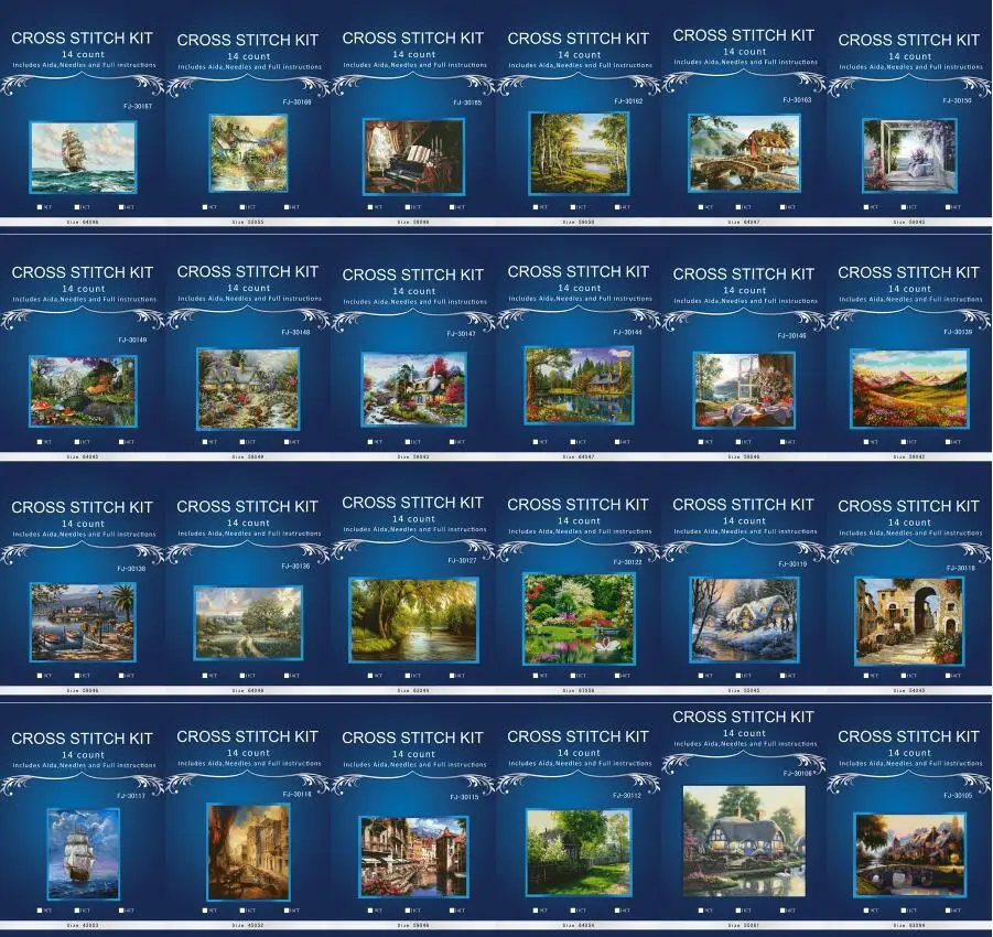 

Цветы окна, хлопковая вышивка, рукоделие, рукоделие 14CT, наборы для вышивки крестиком без принта DMC, качественный Декор ручной работы 2