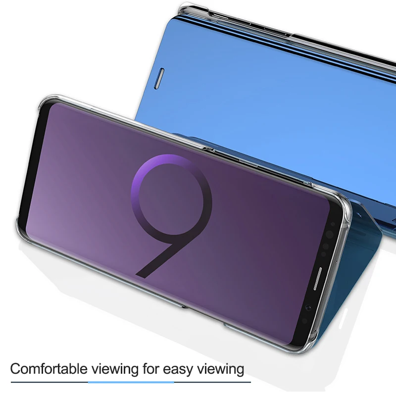 Умный зеркальный чехол OLAF для Samsung Galaxy S9 S8 S7 S6 Edge Plus For Note 9 8 5 J3 J5 J7 J6 A3 A5 A7 A8 2017 2018 |