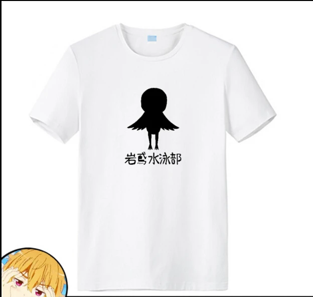 Новинка бесплатно! Тачибана Макото футболка Nanase Haruka аниме Мужская хлопковые топы