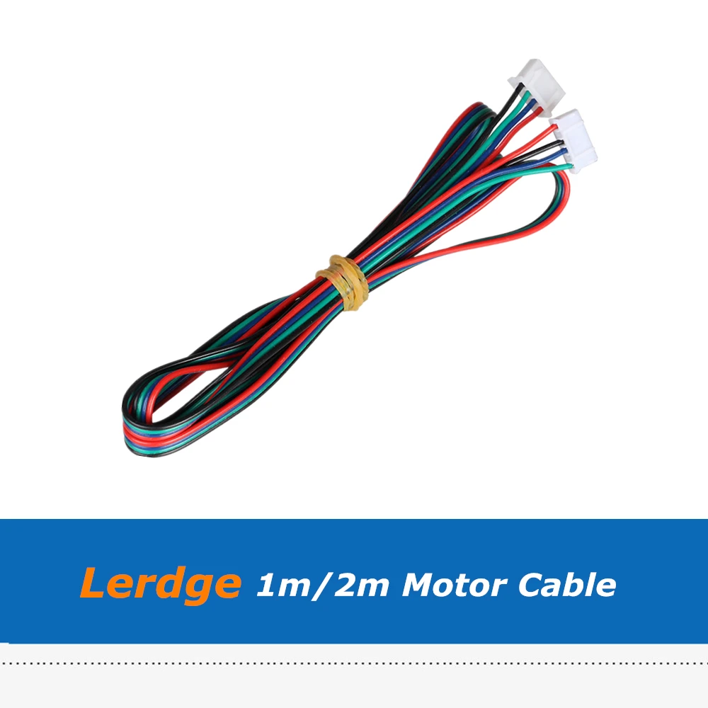 4 шт./лот Lerdge 1 м/2 м XH2.54 4-контактный моторный кабель с DuPont Line белый терминал для 3D