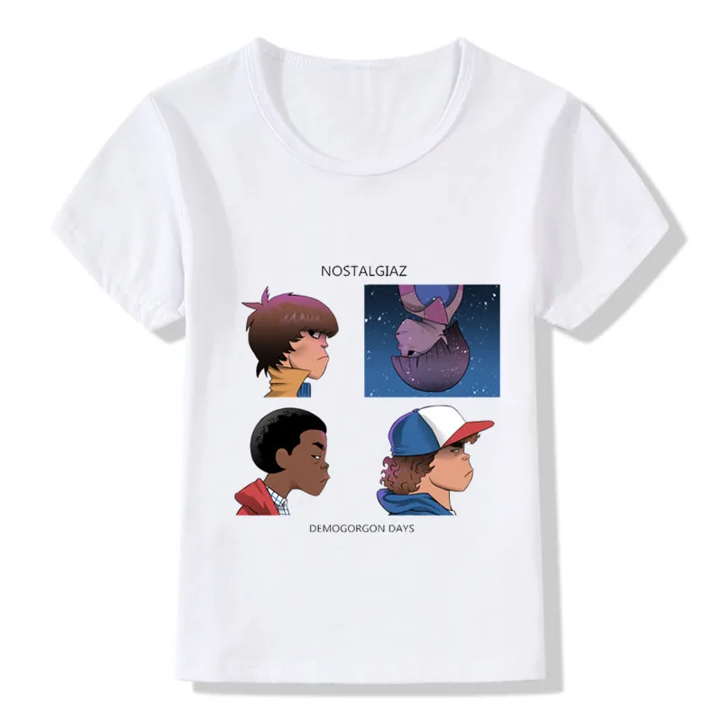 Детская одежда с героями мультфильмов детская забавная футболка рисунком