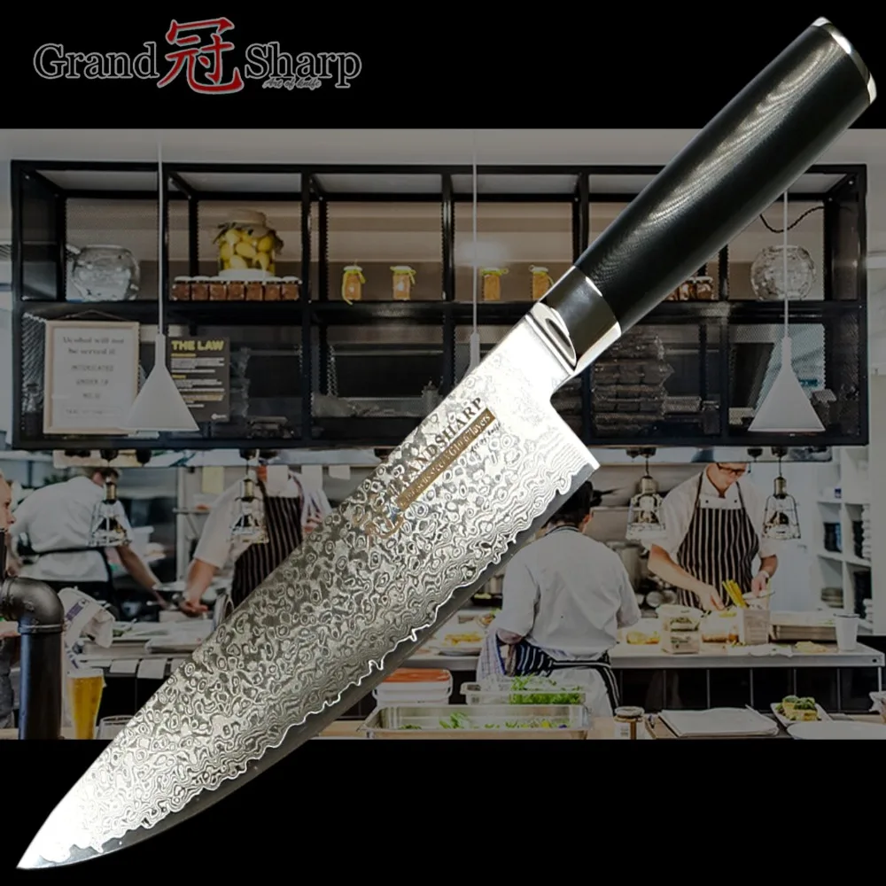 Набор ножей из дамасской стали Kiritsuke универсальные японские кухонные ножи vg10 японские Дамасские кухонные инструменты из нержавеющей стали лучший подарок