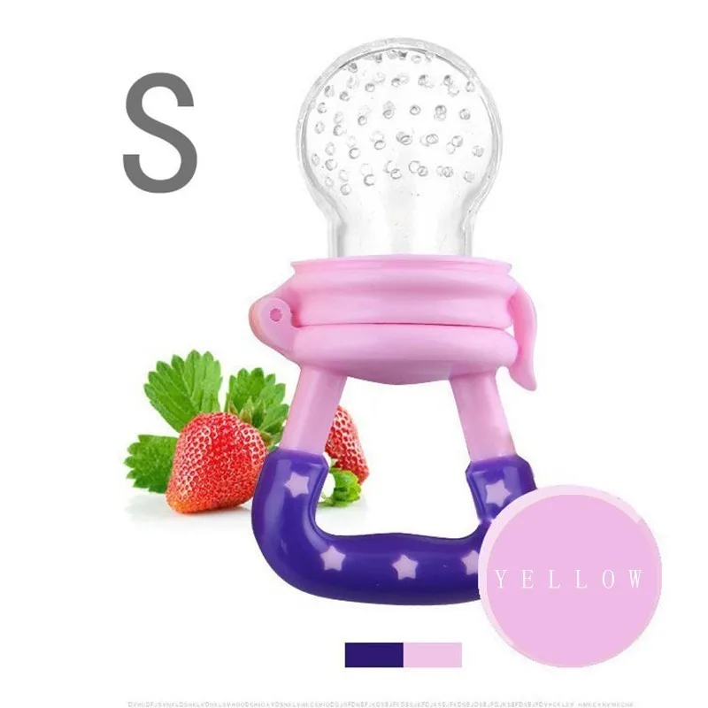 Pink S Силиконовая детская соска; соска для младенцев; соска для малышей; соска для кормления фруктов - Цвет: Pink S