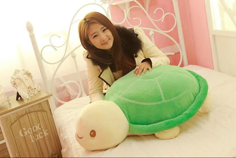 

lovely cartoon green turtle plush toy loves tortoise toy soft throw pillow, proposal, birthday gift w5348