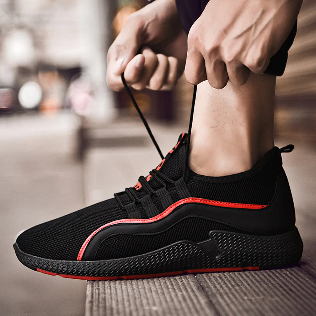 Мужские сетчатые кроссовки SAGACE серые легкие для бега и прогулок