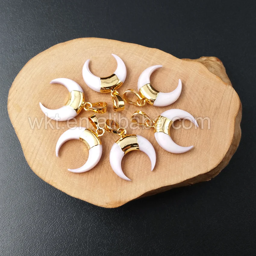 Оптовая продажа 5 шт./партия кулон в форме рога для изготовления ювелирных