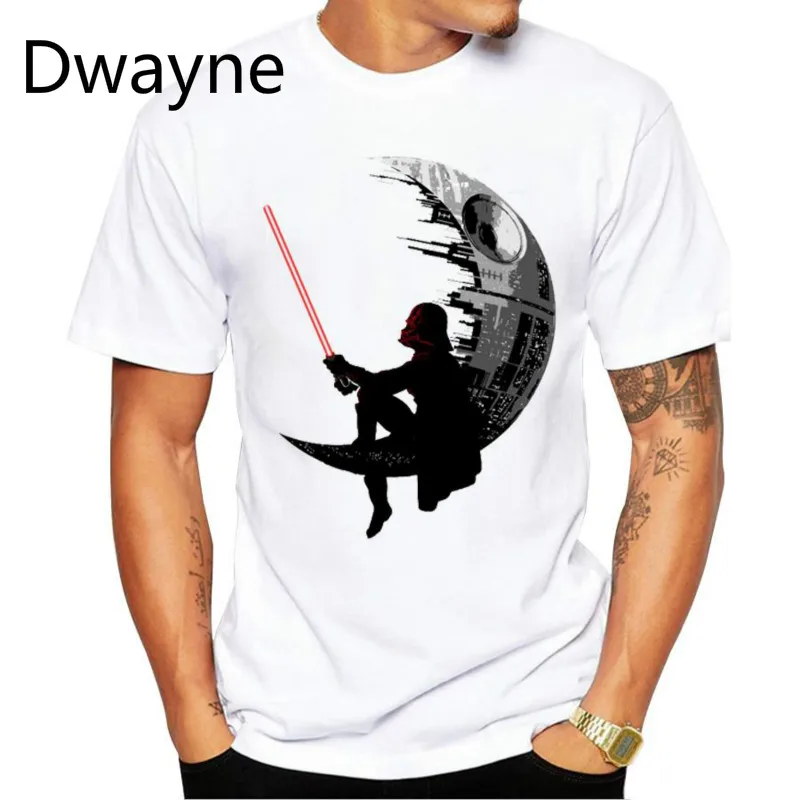 2017 Новая мода darthworks Дизайн Для мужчин футболка короткий рукав Hipster Звездные войны