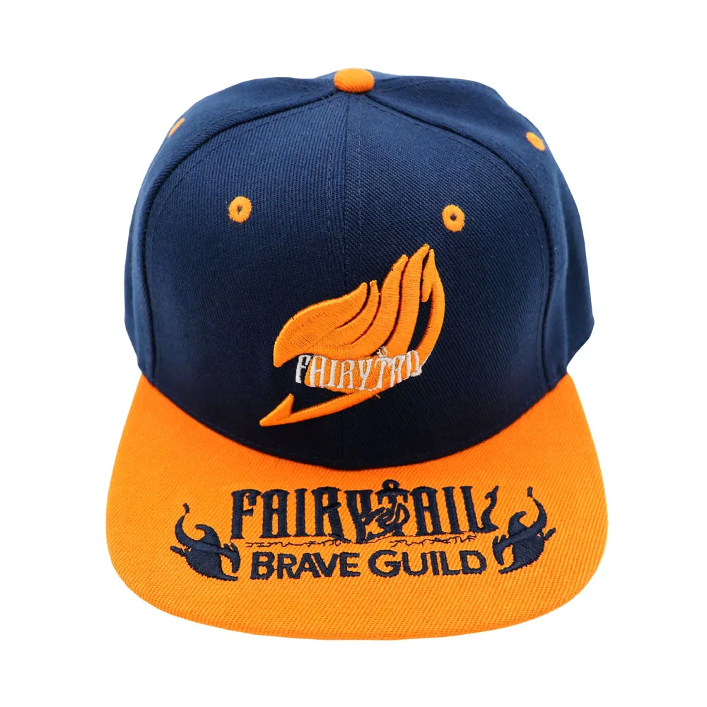 

Anime FAIRY TAIL Adjustable Cap Hip-hop Hot Sale Outdoor Hat with Magic Association Embroidery Mark for Cosplay Gift