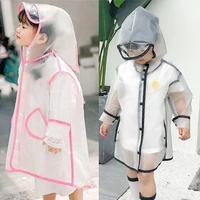 eva waterproof childrens raincoat transparent hiking child hooded camping rain coat hood outdoor protection accessories cover