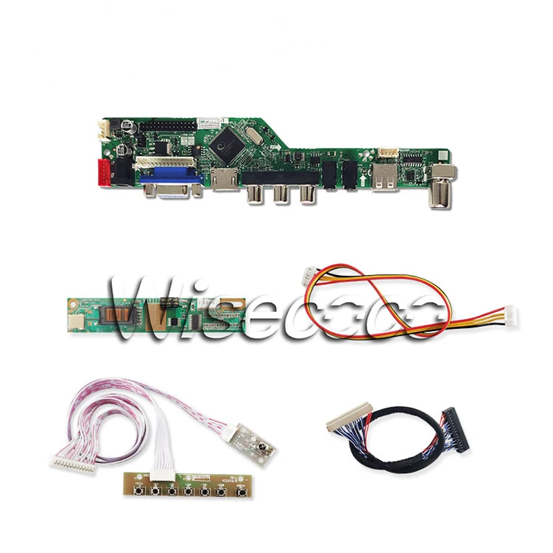 Wisecoco ТВ HDMI VGA AV USB аудио контроллеры чипы ic доска 17 дюймовый ноутбук ЖК Экран