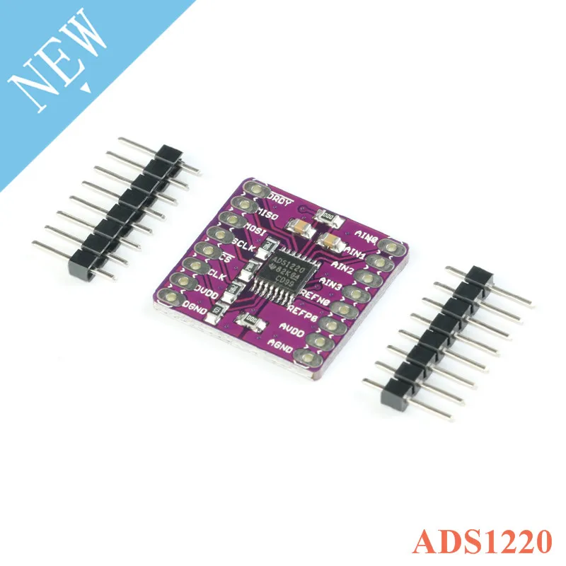 Новый ADS1220 ADC 24-битный преобразователь модуль I2C низкая мощность аналого-цифровой