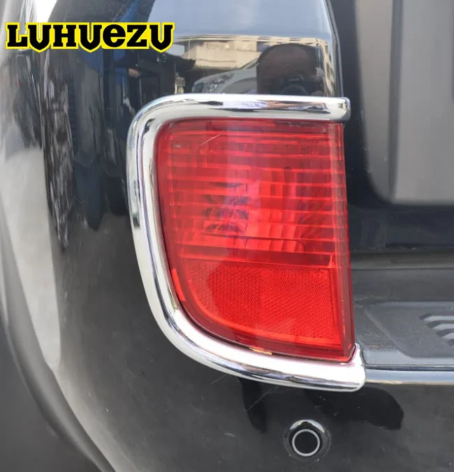 

2PCS Chrome Rear Tail Fog Lamp Cover Styling Trims For Toyota Land Cruiser 200 FJ200 LC200 Accessories 2008-2015
