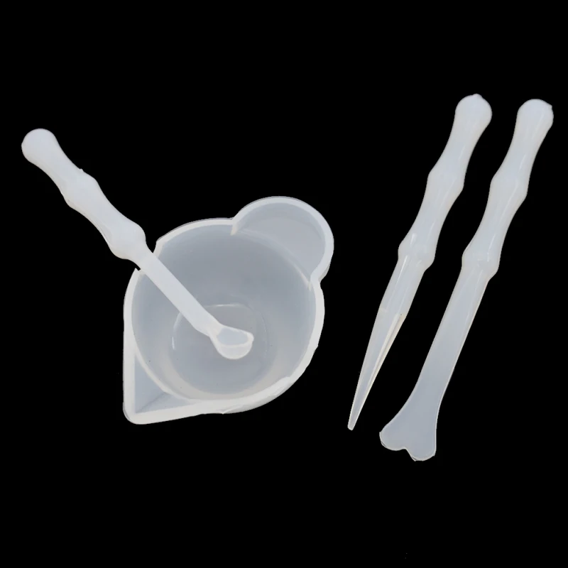 4 шт./лот смешивание цветов из уф смолы силиконовая чашка многоразовые чаши