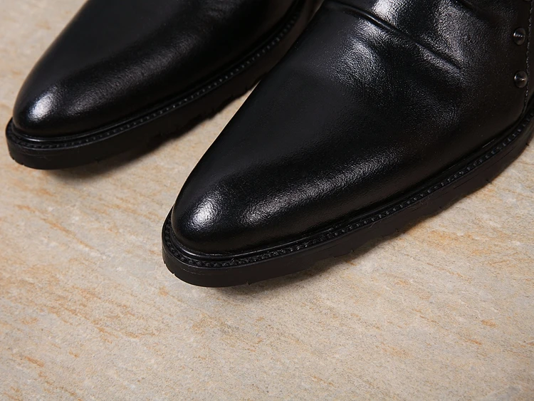 2017 модные мужские ботинки martin ботильоны из натуральной кожи с острым носком и