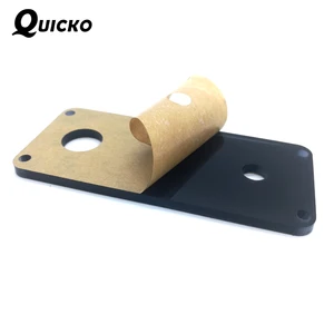 QUICKO светодиодныйсветодиодный T12, черная прозрачная акриловая панель для цифровой паяльной станции, контроллер температуры Aolly, чехол 87*37 мм