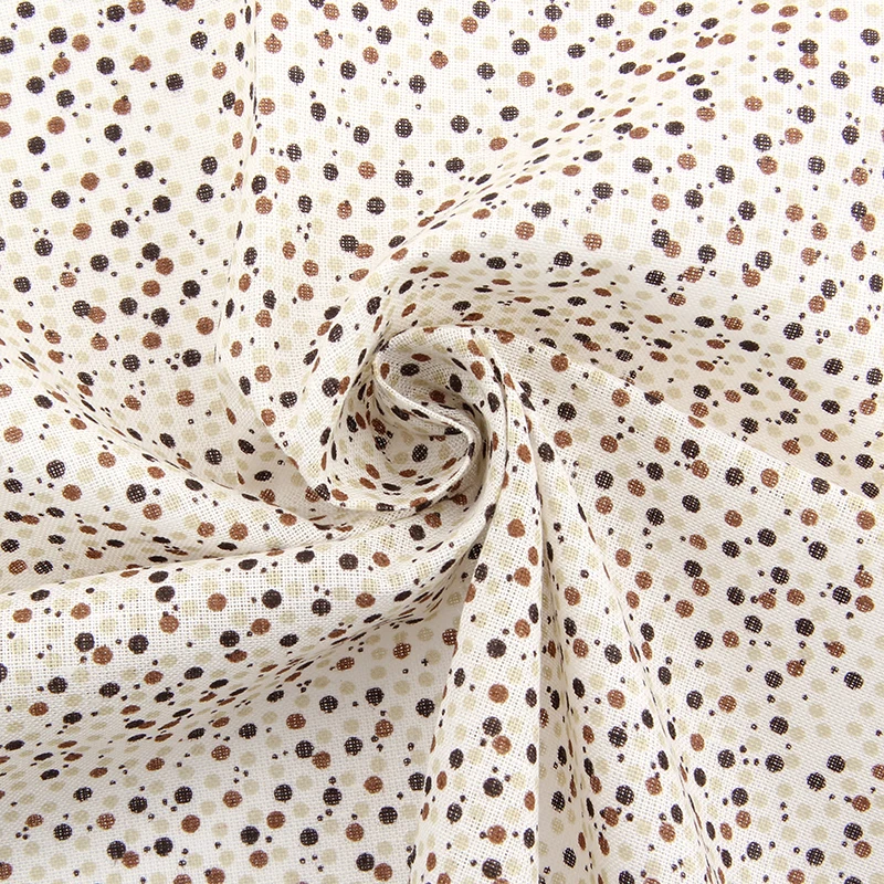 Кофе Цвет Цветочный Лоскутная плотная хлопок ткань швейный Текстиль Ткань для