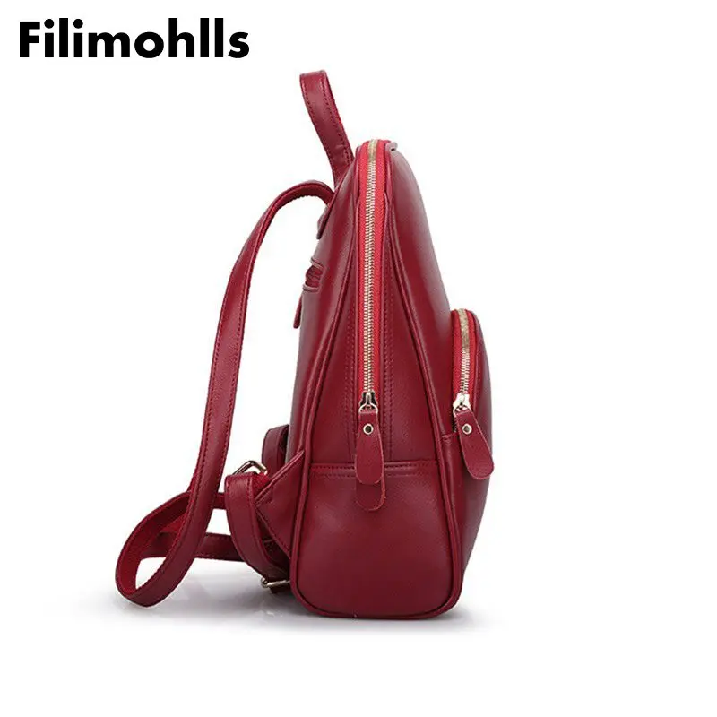 Женский рюкзак высокого качества из искусственной кожи Mochila Escolar, школьные сумки для девочек-подростков, рюкзаки с верхней ручкой, сумка через плечо, F-1