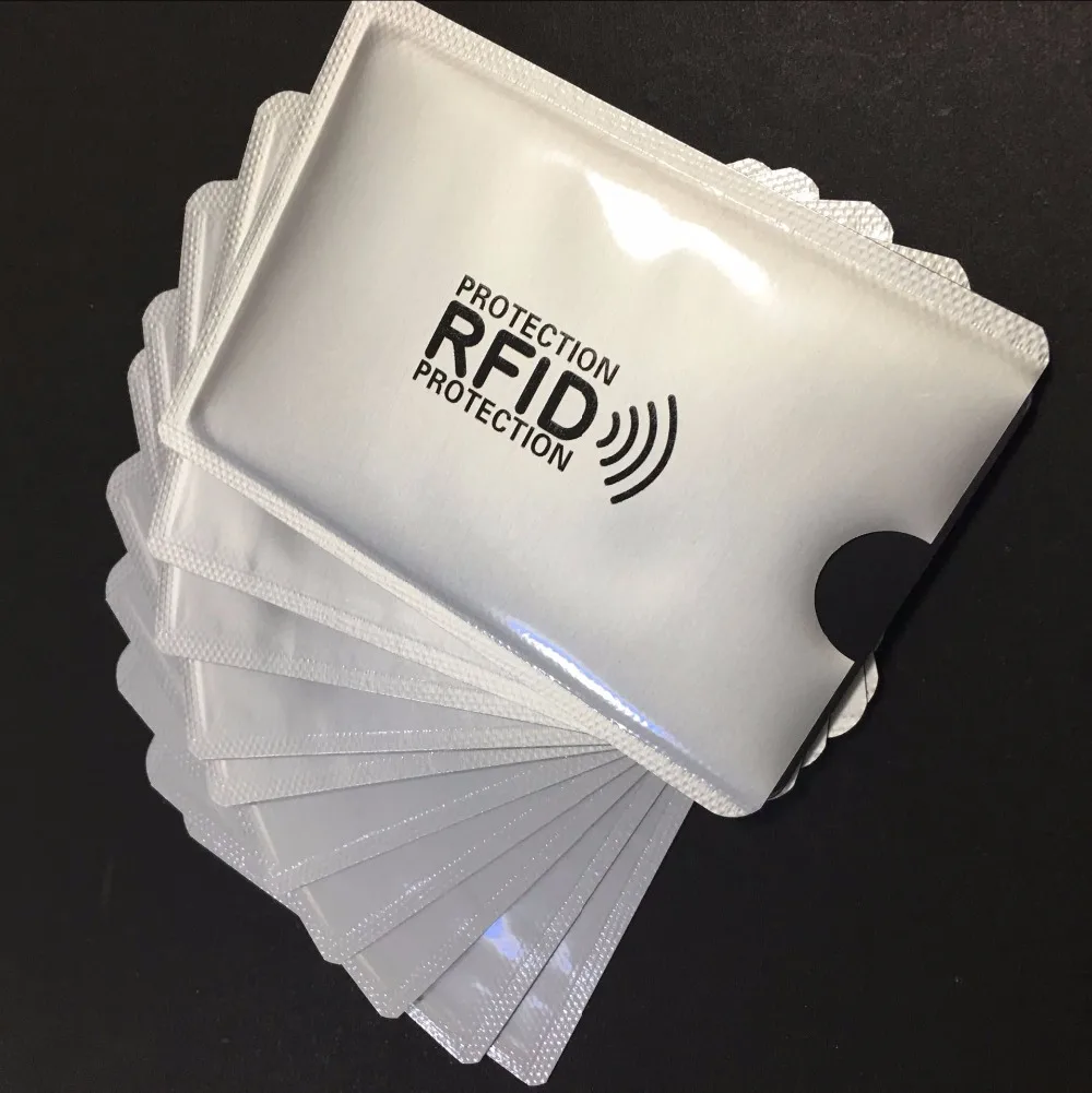 10 шт. защитный чехол для кредитных карт с RFID защитой|Упаковка| |