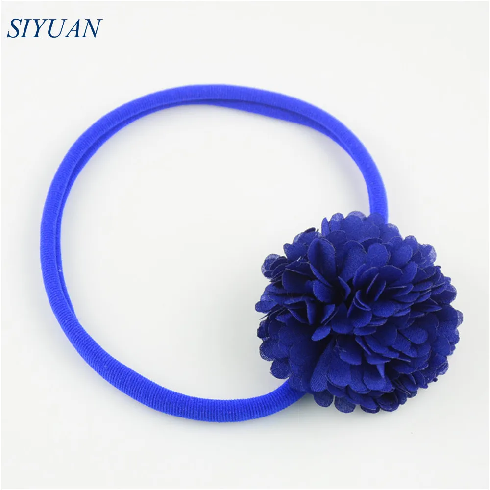 100 шт./лот 24 цвета вы выбираете 6 см шифоновые цветы с нюдовой нейлоновой повязкой