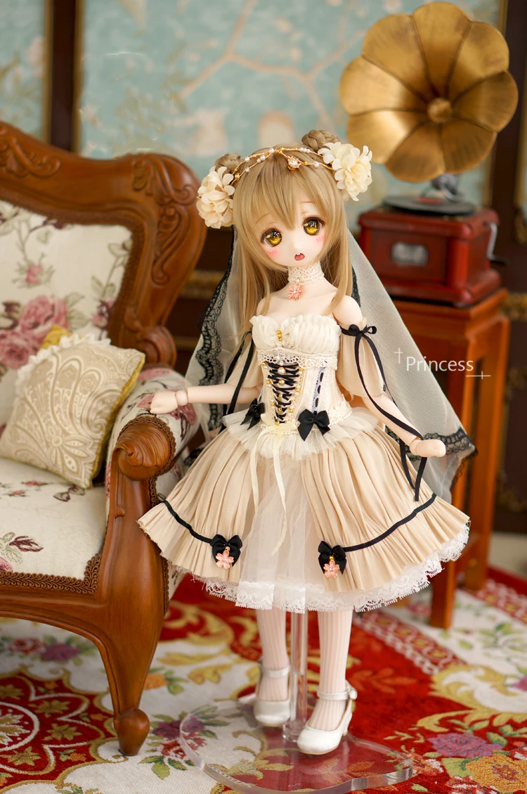 1/4 тонкий sd bjd кукла ткань красивое ретро платье Косплей Костюм для bjd Кукла аксессуар