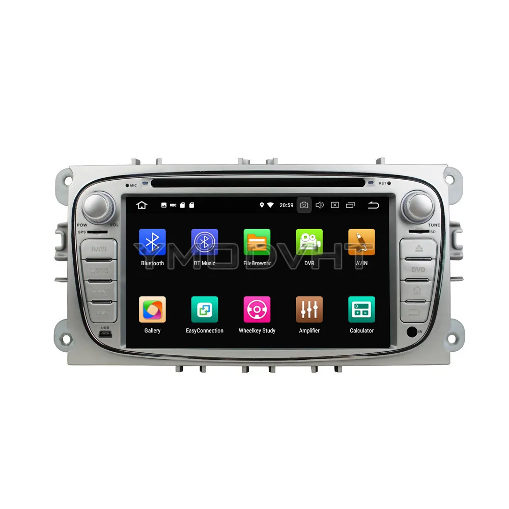 YMODVHT 7 дюймов Android 8 0 Восьмиядерный 4 ГБ Автомобильный DVD радио GPS для FORD