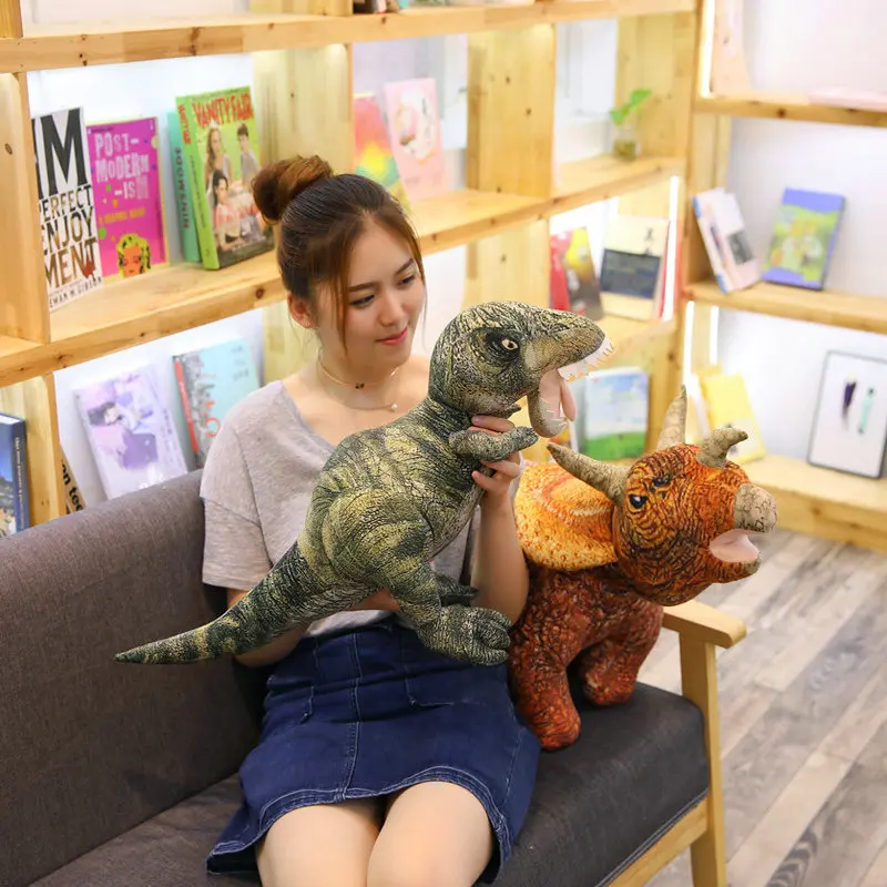 Динозавр мир Юрского периода, плюшевые игрушки, имитация плюша, T-rexSeismosaurusStegosaurusSpinosaurus, детские игрушки, кукла-животное (art.: 7a9e56d89) - 7a9e56d89