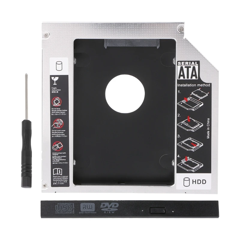 12,7 мм 2nd HDD Caddy IDE To SATA 2," SSD чехол для ноутбука DVD/CD-ROM Оптический отсек