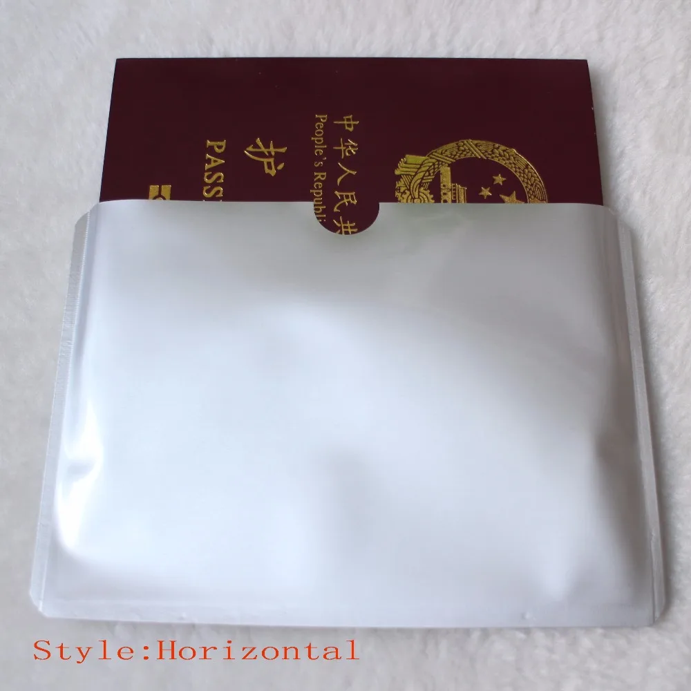 Горизонтальный защитный чехол для паспорта с блокировкой радиочастотной